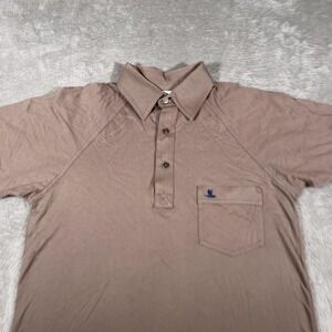 Vintage‎ Tom Richard Honolulu Polo Shirt Mens Medium Brown Raglan